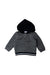 A Grey Hooded Sweatshirts from Jacadi in size 6-12M for boy. (Front View)