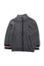 A Grey Zippered Sweatshirts from Mayoral in size 3T for neutral. (Front View)