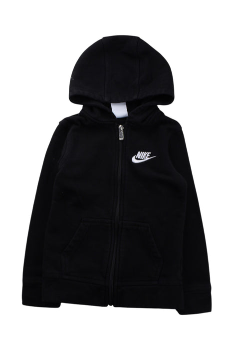 A Black Zippered Sweatshirts from Nike in size 4T for neutral. (Front View)