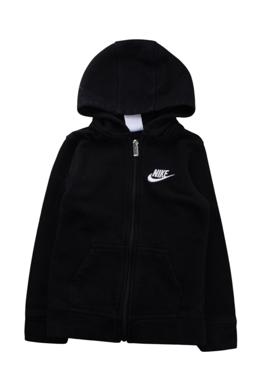 A Black Zippered Sweatshirts from Nike in size 4T for neutral. (Front View)
