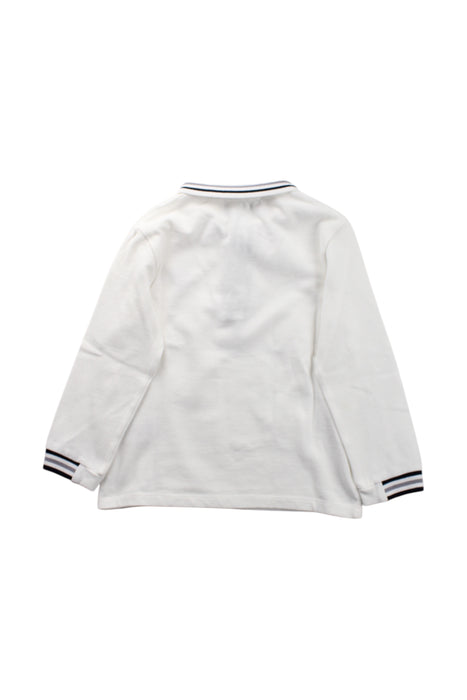 A White Long Sleeve Polos from Tartine et Chocolat in size 5T for boy. (Back View)