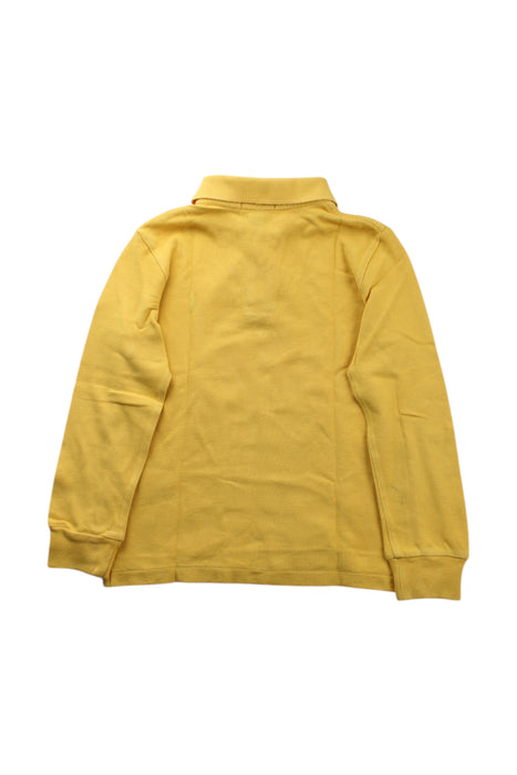 A Yellow Long Sleeve Polos from Polo Ralph Lauren in size 5T for boy. (Back View)