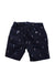 A Navy Shorts from Mayoral in size 2T for boy. (Back View)