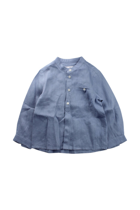 A Blue Long Sleeve Shirts from Tartine et Chocolat in size 4T for neutral. (Front View)
