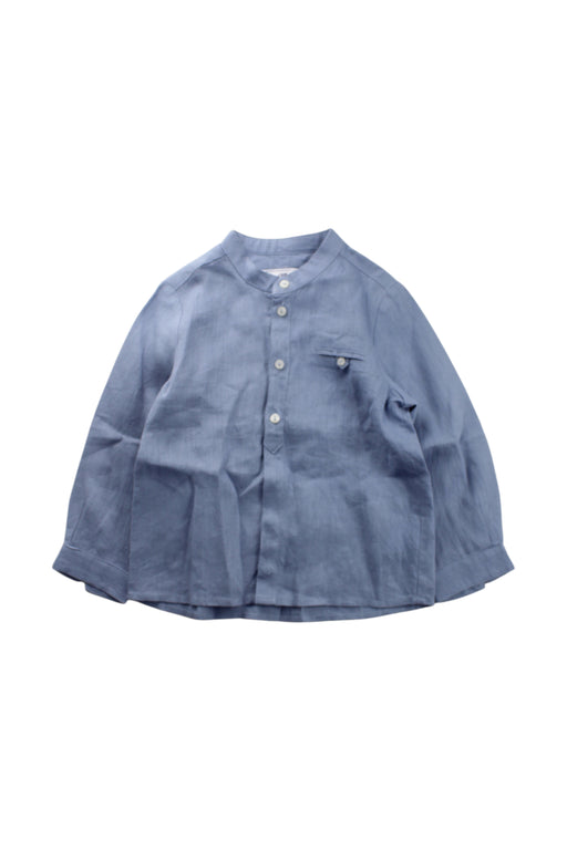 A Blue Long Sleeve Shirts from Tartine et Chocolat in size 4T for neutral. (Front View)