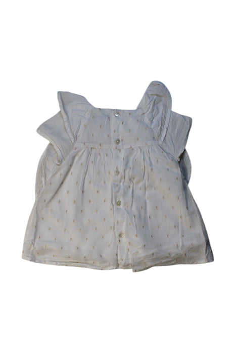 A White Sleeveless Tops from Chloe in size 6-12M for girl. (Back View)