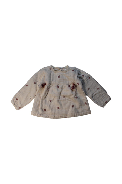 A Multicolour Long Sleeve Tops from Bonheur du Jour in size 6-12M for girl. (Front View)