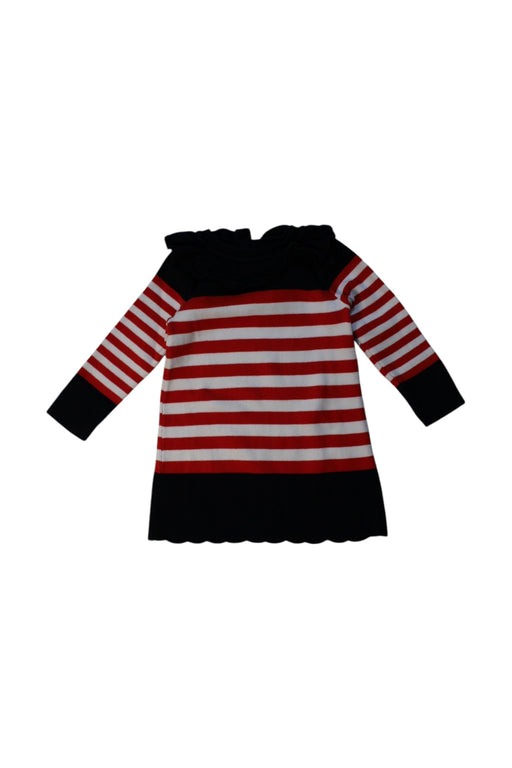 A Red Sweater Dresses from Jacadi in size 6-12M for girl. (Front View)