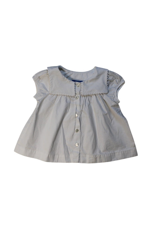 A White Short Sleeve Dresses from Jacadi in size 12-18M for girl. (Front View)