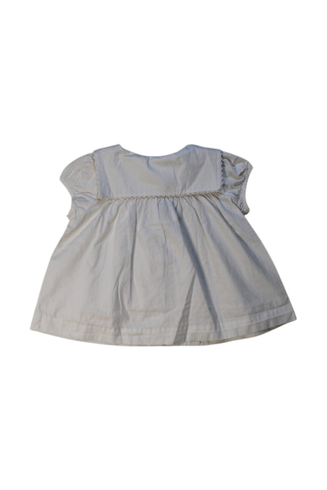A White Short Sleeve Dresses from Jacadi in size 12-18M for girl. (Back View)