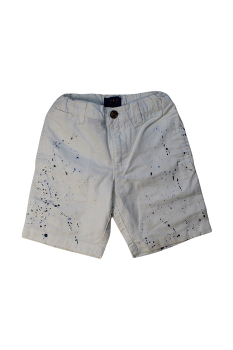 A White Shorts from Polo Ralph Lauren in size 4T for boy. (Front View)