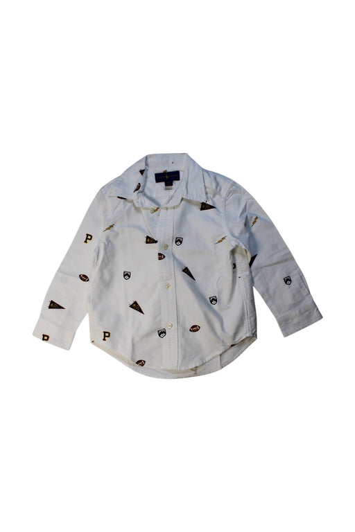 A White Long Sleeve Shirts from Ralph Lauren in size 3T for boy. (Front View)