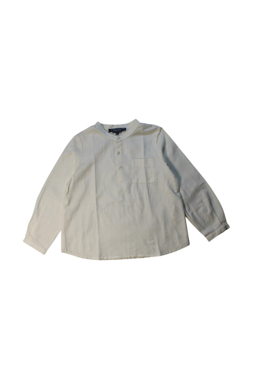 A White Long Sleeve Shirts from Bonpoint in size 4T for boy. (Front View)