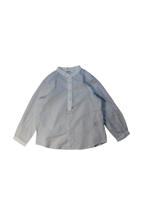 A Blue Long Sleeve Shirts from Bonpoint in size 4T for boy. (Front View)