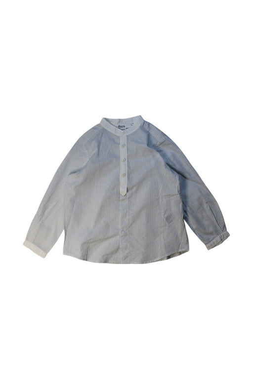 A Blue Long Sleeve Shirts from Bonpoint in size 4T for boy. (Front View)