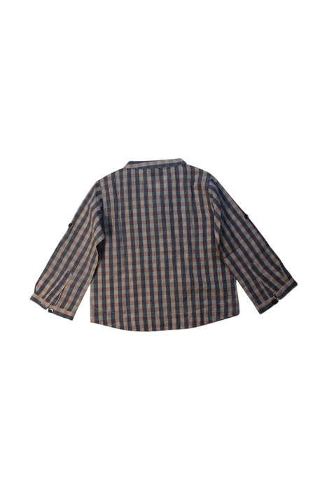 A Blue Long Sleeve Shirts from Velveteen in size 2T for boy. (Back View)