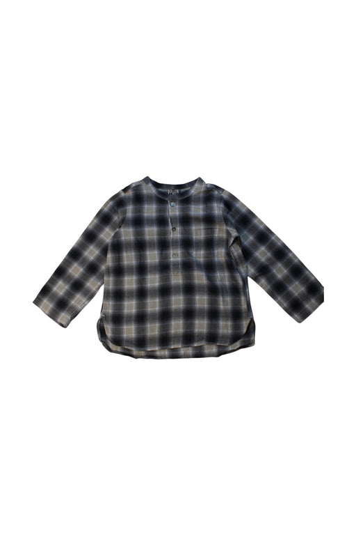 A Black Long Sleeve Shirts from Bonton in size 4T for boy. (Front View)