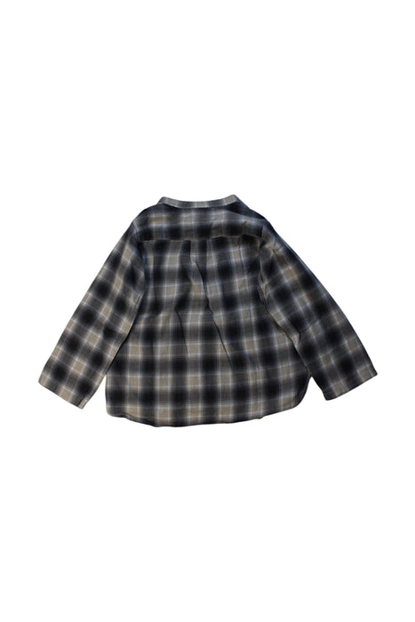 A Black Long Sleeve Shirts from Bonton in size 4T for boy. (Back View)