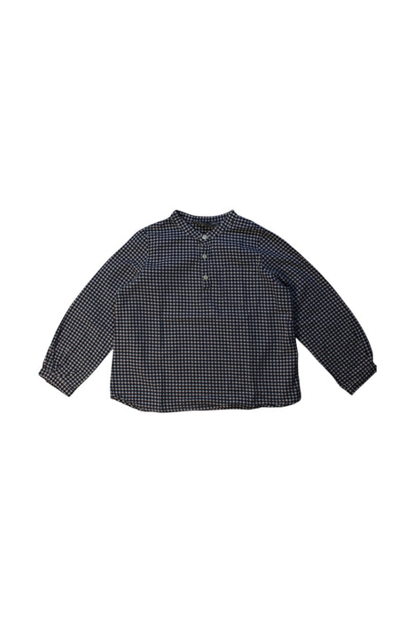 A Navy Long Sleeve Shirts from Bonpoint in size 4T for boy. (Front View)