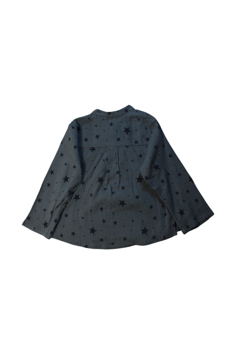 A Blue Long Sleeve Shirts from Louis Louise in size 2T for girl. (Back View)