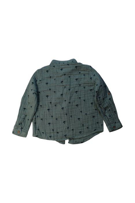 A Green Long Sleeve Shirts from Louise Misha in size 3T for boy. (Back View)