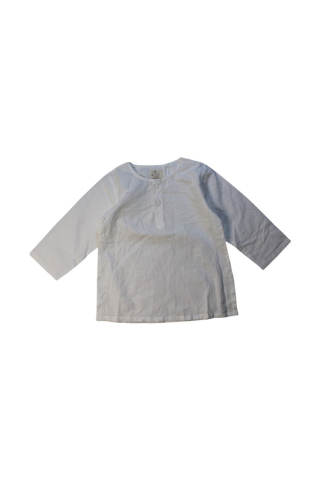 A White Long Sleeve Shirts from Good Earth in size 12-18M for neutral. (Front View)