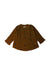 A Brown Long Sleeve Shirts from Louis Louise in size 2T for girl. (Front View)