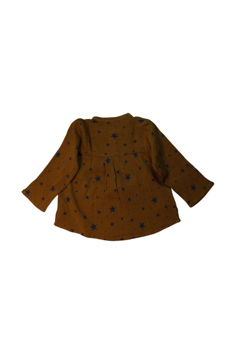 A Brown Long Sleeve Shirts from Louis Louise in size 2T for girl. (Back View)