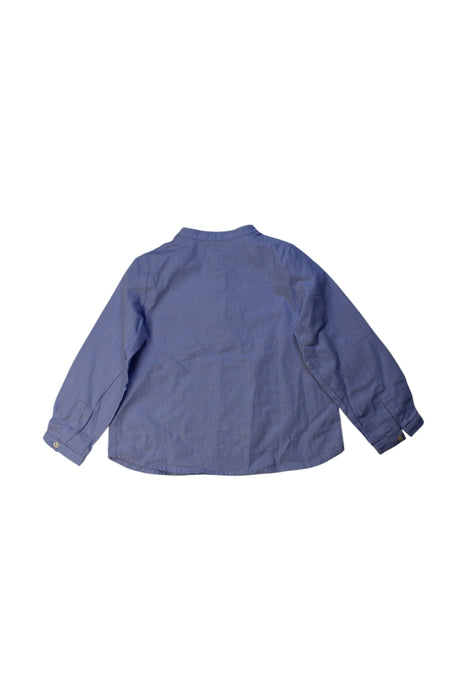 A Blue Long Sleeve Shirts from Bonpoint in size 3T for neutral. (Back View)