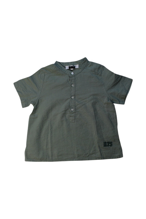 A Green Short Sleeve Shirts from Bonpoint in size 4T for boy. (Front View)