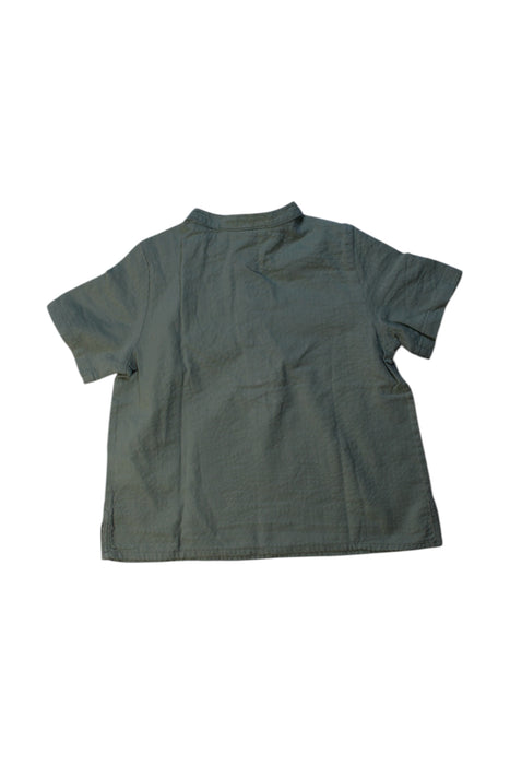 A Green Short Sleeve Shirts from Bonpoint in size 4T for boy. (Back View)