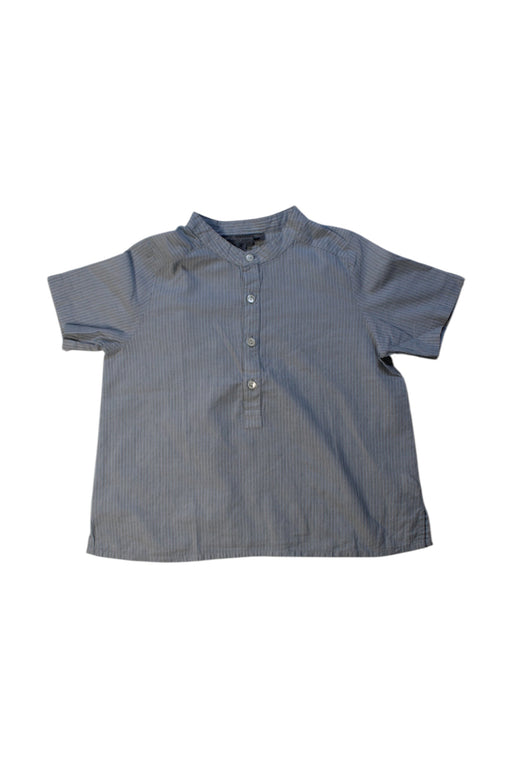 A Blue Short Sleeve Shirts from Bonpoint in size 4T for boy. (Front View)