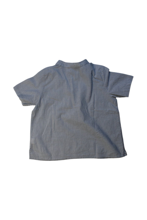 A Blue Short Sleeve Shirts from Bonpoint in size 4T for boy. (Back View)