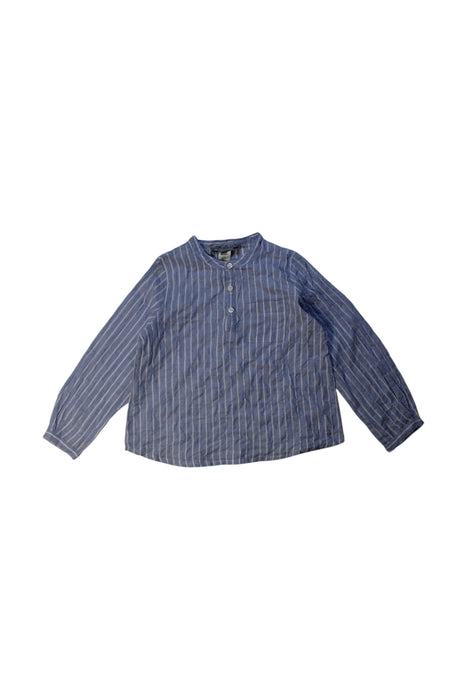 A Blue Long Sleeve Shirts from Bonpoint in size 3T for boy. (Front View)