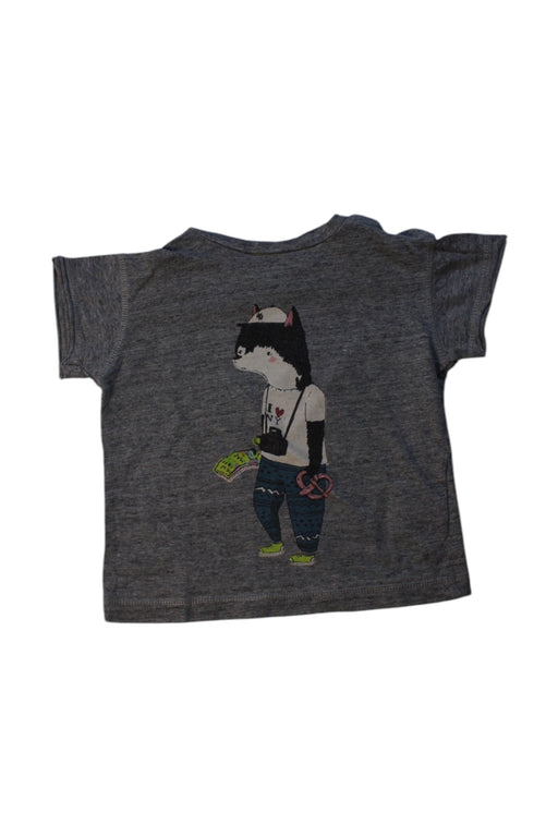 A Grey Short Sleeve T Shirts from Soft Gallery in size 12-18M for girl. (Front View)