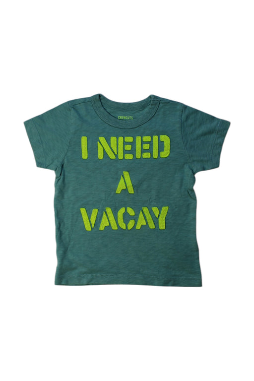 A Green Short Sleeve T Shirts from Crewcuts in size 2T for neutral. (Front View)