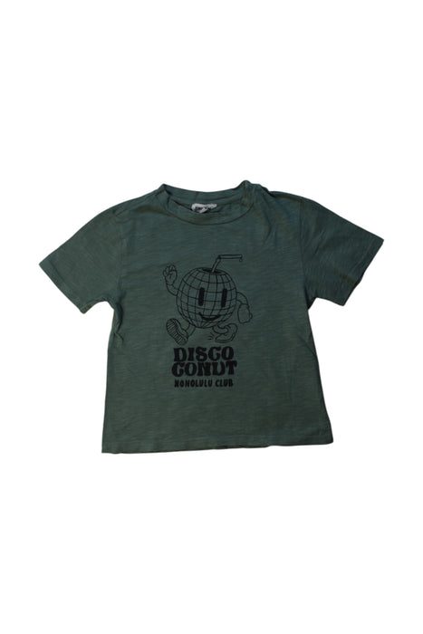 A Green Short Sleeve T Shirts from Hundred Pieces in size 4T for boy. (Front View)
