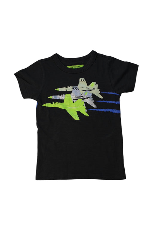 A Black Short Sleeve T Shirts from Crewcuts in size 3T for boy. (Front View)