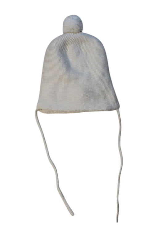 A Beige Winter Hats from Jacadi in size 6-12M for neutral. (Front View)