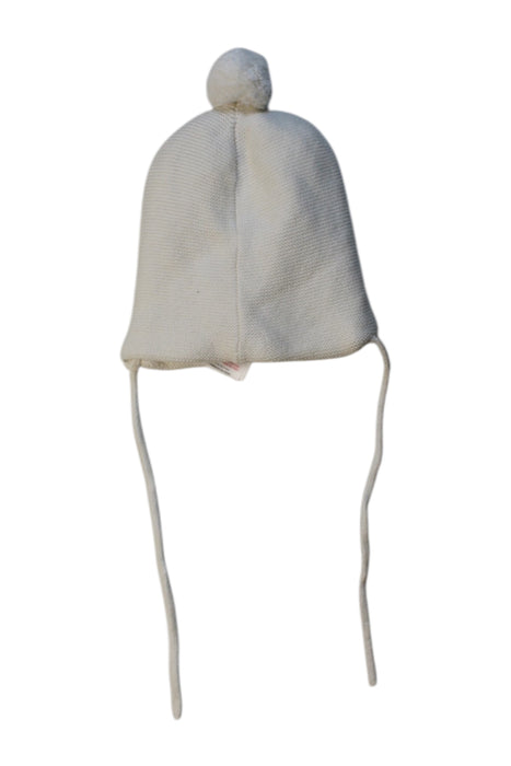 A Beige Winter Hats from Jacadi in size 6-12M for neutral. (Back View)