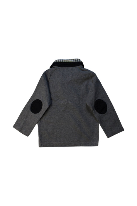 A Grey Long Sleeve Polos from Jacadi in size 3T for boy. (Back View)
