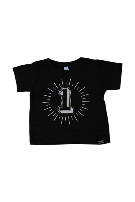 A Black Short Sleeve T Shirts from Whistle & Flute in size 12-18M for girl. (Front View)