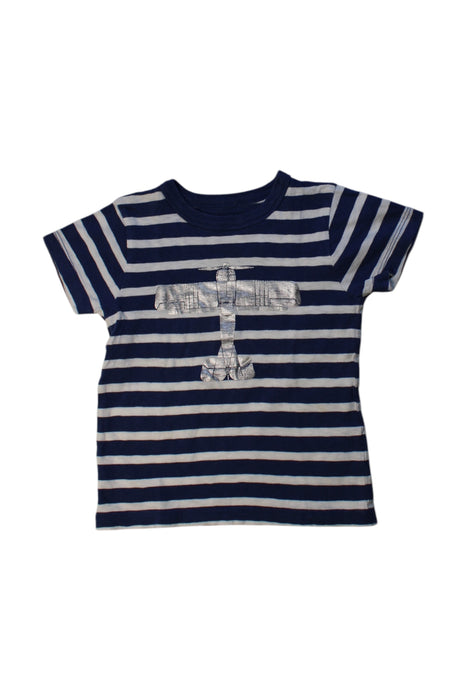 A Navy Short Sleeve T Shirts from Crewcuts in size 2T for boy. (Front View)