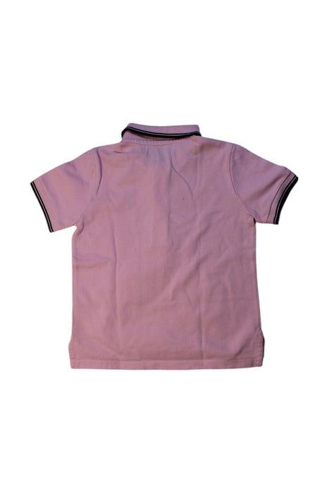 A Pink Short Sleeve Polos from Petit Bateau in size 3T for boy. (Back View)