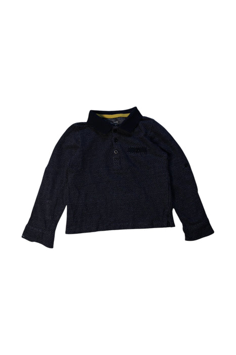 A Navy Long Sleeve Polos from Galeries Lafayette in size 3T for boy. (Front View)