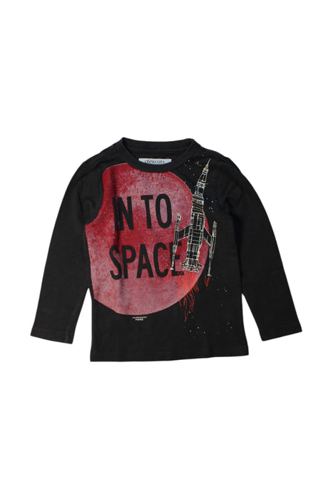 A Black Long Sleeve T Shirts from Crewcuts in size 3T for neutral. (Front View)