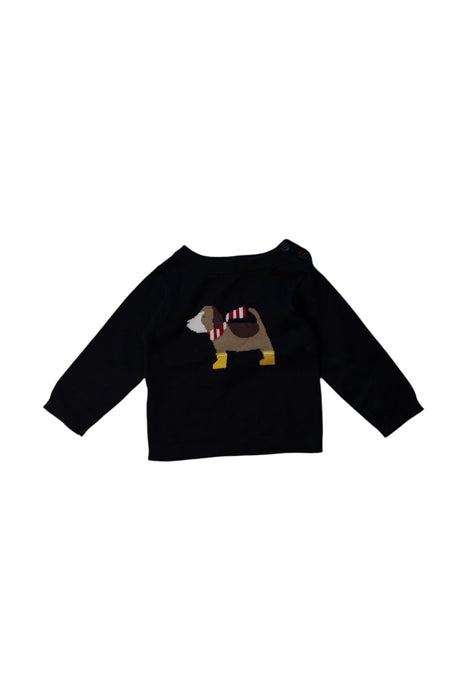 A Black Knit Sweaters from Jacadi in size 12-18M for neutral. (Front View)