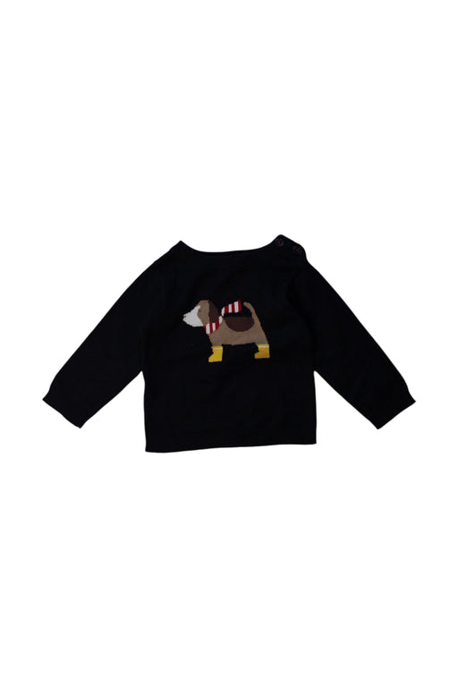 A Black Knit Sweaters from Jacadi in size 12-18M for neutral. (Front View)