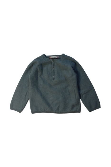 A Blue Knit Sweaters from Bonpoint in size 2T for girl. (Front View)