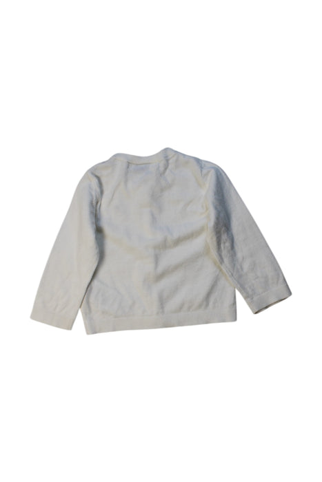 A White Cardigans from Bonpoint in size 6-12M for girl. (Back View)